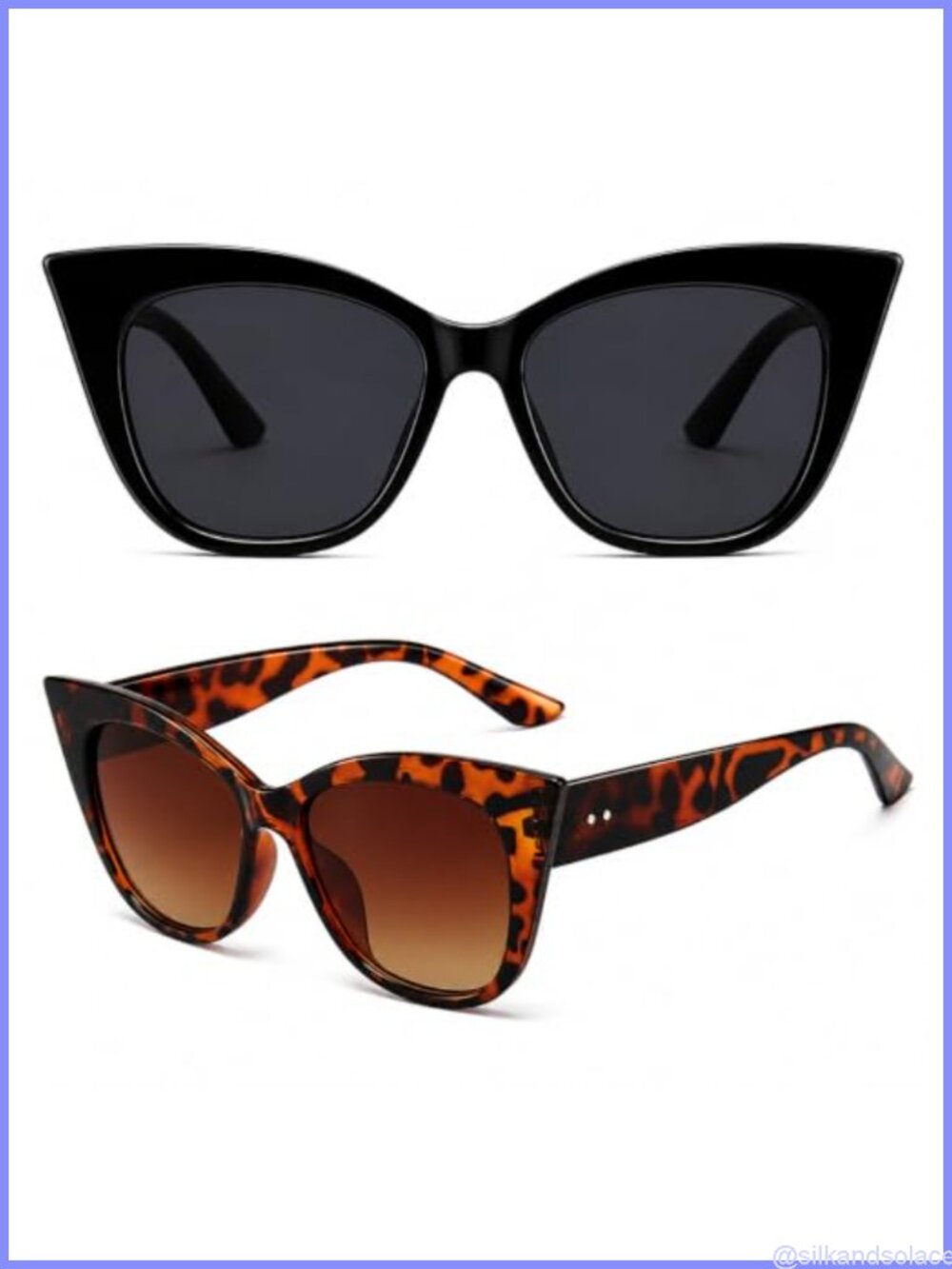 Cat Eye Sunglasses Retro UV400 Protection Chic Shades for Small Face Women